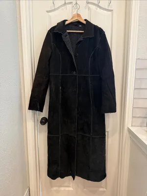 Vintage D’ Carlo y2k vintage suede leather duster coat gothic thumbnail 6