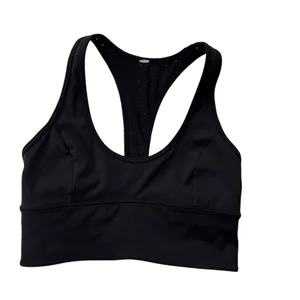 Lululemon Bra Racer Back Embroidered Eyelet Sports Bra Black Size 6 thumbnail 6