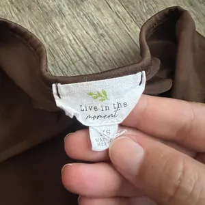 Live‎ in the moment xs brown top thumbnail 6