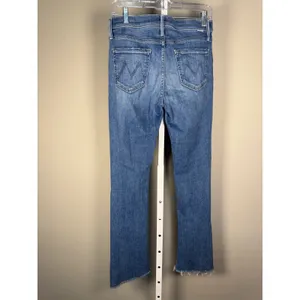 MOTHER The Runaway Step Fray Jeans 29 Leaps & Bounds Flare Raw Hem thumbnail 5