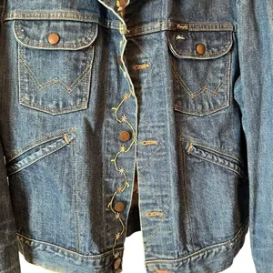 Wrangler Owl Embroidered Jean Trucker Jacket Vintage 70’s thumbnail 8