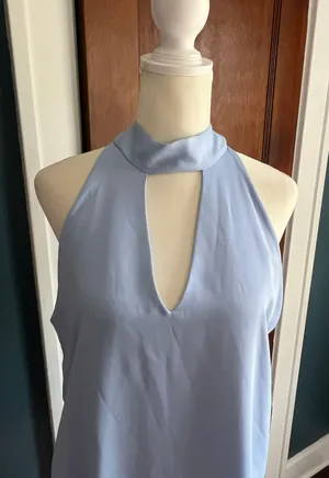 NWT Sleeveless Shift Blue Size L thumbnail 2