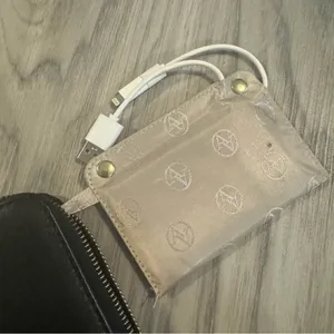 Adrienne Vittadini Black Wristlet Wallet 7.5”x4” thumbnail 4