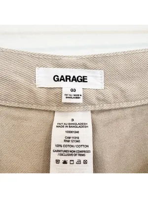Garage Jeans Size 26‎ Tan Carpenter Cargo Wide Leg Rigid High Rise Grunge Punk thumbnail 5
