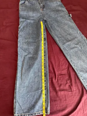 Princess Polly Blue Denim Carpenter Wide Leg Jeans thumbnail 8