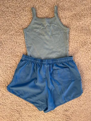 Size XS/S Blue Butterfly Themed Pajama Set thumbnail 2