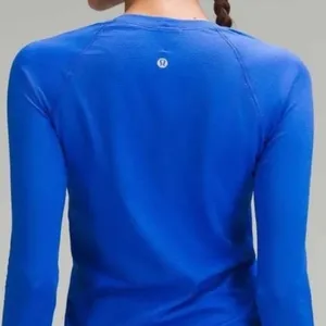 Lululemon Swiftly Tech Long Sleeve Shirt 2.0 Race Length Blazer Blue Tone 6 NWT thumbnail 3