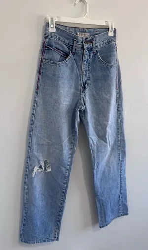Vintage 80s Guess by Georges Marciano High Waist Mom Jeans Rare Crest Patch 24 thumbnail 1