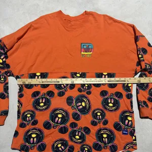 Mickey Mouse Halloween Spirit Jersey Adult SZ Large Walt Disney World AOP Spooky thumbnail 6