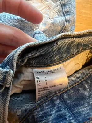 Women’s Distressed American Eagle Mom Shorts 4 thumbnail 4