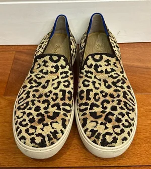 ROTHYS Women Slip On Shoes‎ In Camo Leopard print Size 8 thumbnail 1