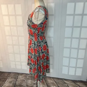 Lilka by Anthropologie Multicolor Floral Front Cutout Sleeveless Sundress Small thumbnail 6