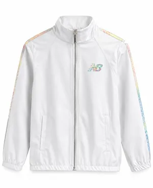 New Balance Jacket Women's Full Zip Performance White Iridescent Size Small NWT thumbnail 1