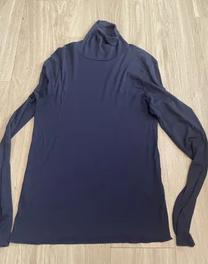 Ralph Lauren Navy Blue Long-Sleeve Turtleneck Top thumbnail 1