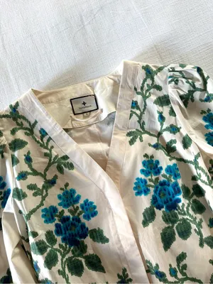 Tuckernuck Cerulean Vine Cotton Poplin Lachlan Dress - Small thumbnail 4