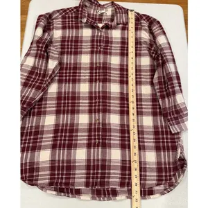 NEW Pact Shirt Womens XS/S Flannel Plaid 100% Organic Cotton Oversized Western thumbnail 6