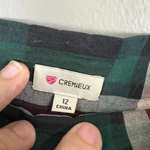 Cremieux Plaid Skirt Women 12 Green Burgundy Good Pleated A-Line Knee Length thumbnail 7