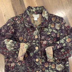 Purple Floral Blazer Size Petite Small thumbnail 6