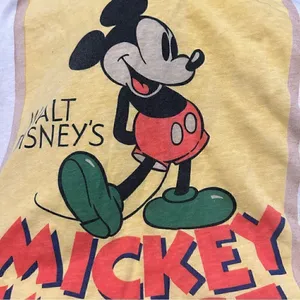 DISNEY Mickey Mouse white shirt tee top short sleeve women’s large thumbnail 4