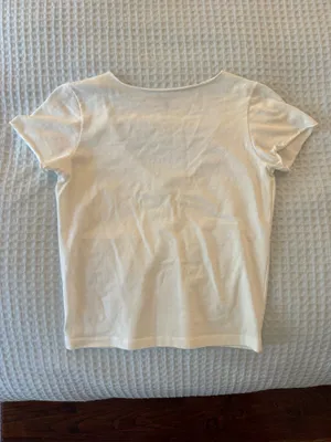 Brandy Melville Short Sleeve V-Neck Top thumbnail 2