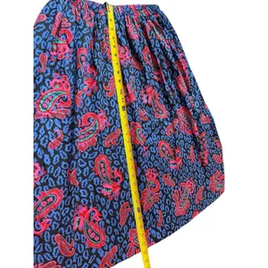 Land And Sea Vintage Ames Bold Blue Pink Floral Midi Elastic Waist Skirt M NWT thumbnail 10