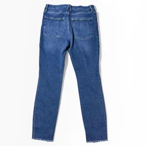 Good American Good Legs Ankle Skinny Jeans‎ Distressed Raw Hem Blue 10/30 Sassy thumbnail 2