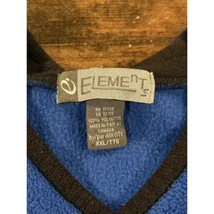 Elements Sweatshirt Crewneck Grandpa Sweater Blue Black Retro Men’s Size XXL thumbnail 3