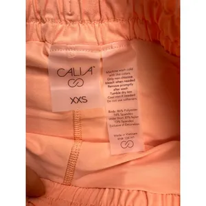 CALIA Skort Women XXS Orange Excellent Perforated Mesh Active Skirt‎ thumbnail 2