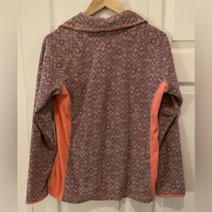 Columbia‎ Patterned Lightweight Quarter Zip Fleece Jacket thumbnail 3