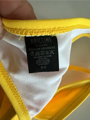 Boutine LA Lilly Yellow Beachy Bottoms. Size Small thumbnail 4