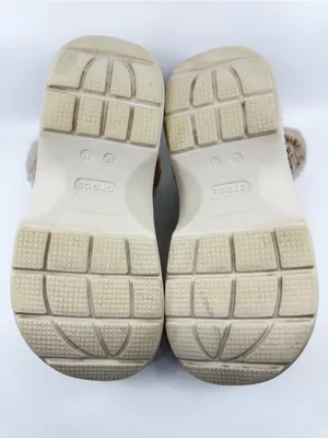Crocs Stomp Lined Clogs color stucco, featuring a thick platform sole SZ 11 thumbnail 5