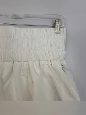 Free People Movement The Way Home High Waisted White Activewear Shorts Large thumbnail 5