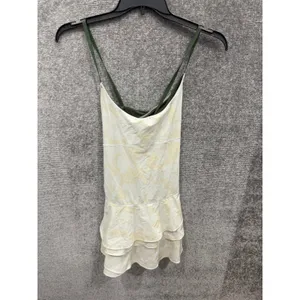 OFFLINE by Aerie Womens Exercise Dress Medium Yellow Marble Real Me Ruffle Mini thumbnail 5