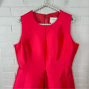 Kate Spade Hot Pink Structured Bubble Dress Size 12 thumbnail 3
