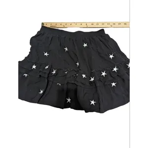 NATIVE DAUGHTERS Embroidered Stars Skirt Medium Black thumbnail 3