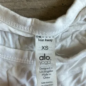 Alo white tank top thumbnail 2