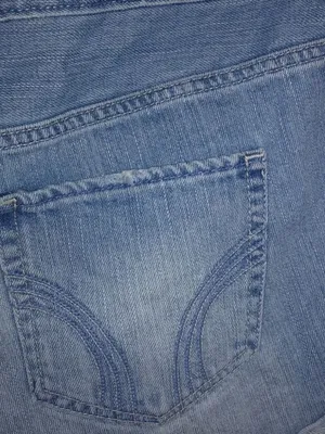 HOLLISTER 9 29 Light Wash Denim Button Fly Jeans Shorts thumbnail 4