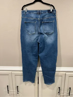 Risen Straight Leg Jean Blue Size 1X thumbnail 4