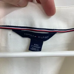 Tommy Hilfiger women's cream striped v-neck wrap vintage knee fit‎ flare dress thumbnail 4