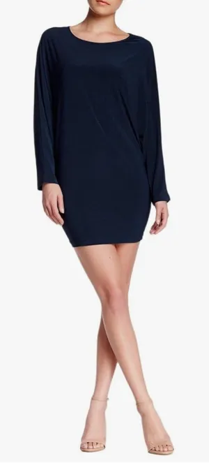 🆕 Von Ronen New York Dolman Sleeve Fitted Mini Dress in Navy thumbnail 1