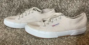 SUPERGA Cotu Classic‎ Canvas Sneaker Off-White Size 7 thumbnail 1