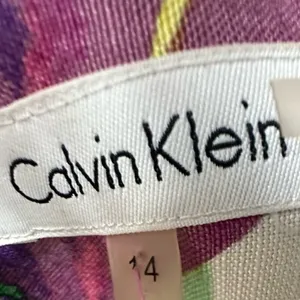 Calvin Klein Womens Multicolor Floral Sleeveless Back‎ Zip Sheath Dress SZ 14 thumbnail 14