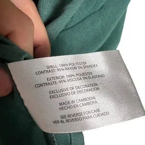 Banana Republic Solid Green Cap Sleeve V-Neck Crepe Popover Blouse Size Small thumbnail 6
