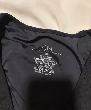 Klassy Network Bodysuit Built-In Bra Long Sleeve thumbnail 2