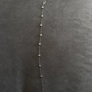 Silver heart bracelet with adjustable thumbnail 3