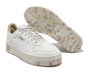 PUMA Carina Street Better Platform Sneakers Cream & White Casual‎ Comfy Leather thumbnail 1
