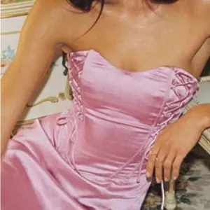 Princess Polly Lorah Pink Satin Corset‎ Mini Dress Lace-Up coquette Y2K US 6 thumbnail 2
