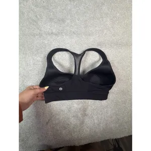 Lululemon Black Racerback Sports Bra Mesh Back Padded Athletic Yoga 4 thumbnail 4