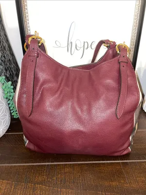 Burberry Canterbury House Check Canvas Leather Tote Shoulder Bag thumbnail 4