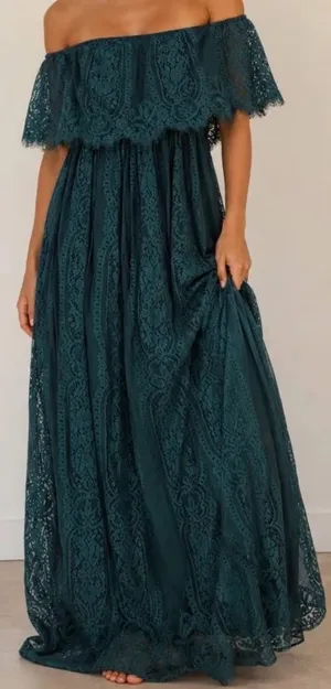 Baltic Born Green Caroline Lace Dress thumbnail 1